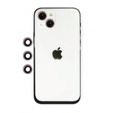 Mey İthalat® iPhone 14 Shine Kamera Lens - Rainbow