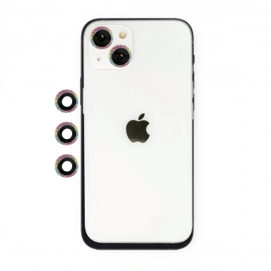 Mey İthalat® iPhone 14 Shine Kamera Lens - Rainbow