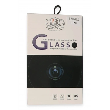 Mey İthalat®  iPhone 15 Bilvis Titan Kamera Lens - Pembe