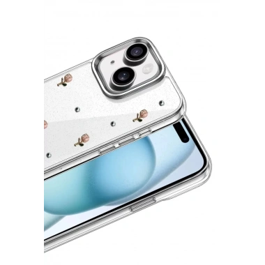 Mey İthalat®   iPhone 15 Fiyonk Desenli Kapak - Desen 6