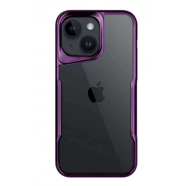 Mey İthalat®  iPhone 15 Kılıf Boyi Silikon Kapak - Derin Mor