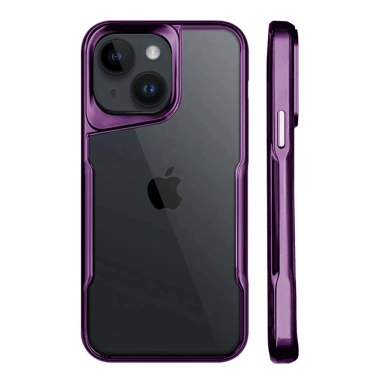 Mey İthalat®  iPhone 15 Kılıf Boyi Silikon Kapak - Derin Mor