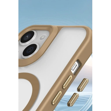 Mey İthalat®  iPhone 15 Kılıf Enka Magsafe Silikon Kılıf - Siyah