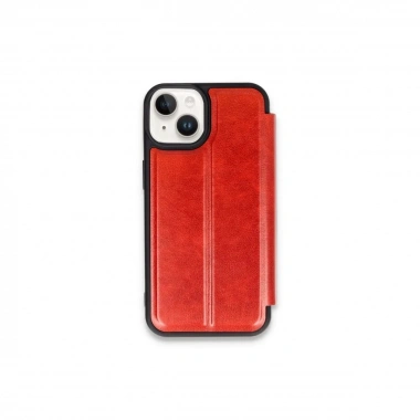 Mey İthalat® iPhone 15 Kılıf Flip Cover - Kırmızı