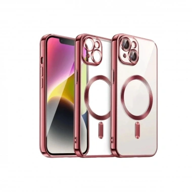 Mey İthalat®  iPhone 15 Kılıf Kross Magneticsafe Kapak - Kırmızı