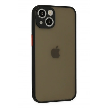 Mey İthalat®   iPhone 15 Kılıf Montreal Silikon Kapak - Siyah