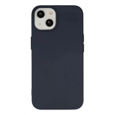 Mey İthalat®   iPhone 15 Kılıf Nano içi Kadife Silikon - Lacivert