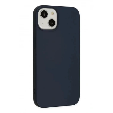 Mey İthalat®   iPhone 15 Kılıf Nano içi Kadife Silikon - Lacivert