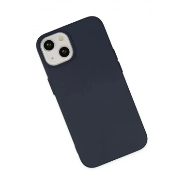 Mey İthalat®   iPhone 15 Kılıf Nano içi Kadife Silikon - Lacivert