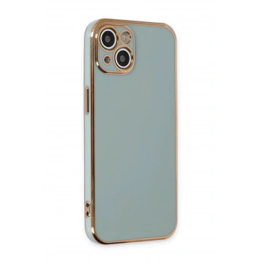 Mey İthalat®  iPhone 15 Kılıf Volet Silikon - Açık Yeşil
