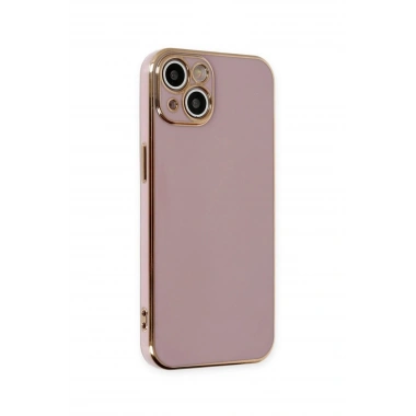 Mey İthalat®  iPhone 15 Kılıf Volet Silikon - Mor