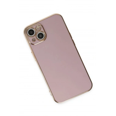 Mey İthalat®  iPhone 15 Kılıf Volet Silikon - Mor
