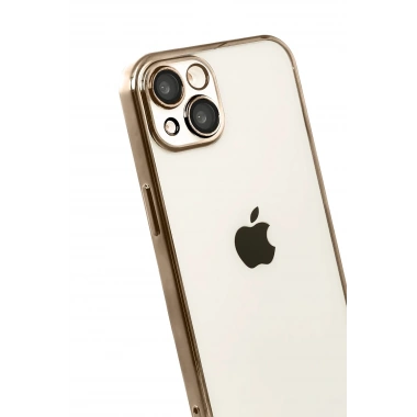 Mey İthalat®   iPhone 15  Lensli Silikon - Çöl Titanyum