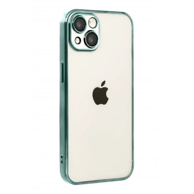 Mey İthalat®   iPhone 15  Lensli Silikon - Yeşil