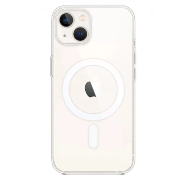 Mey İthalat®   iPhone 15 Plus Kılıf Magneticsafe Şeffaf Silikon - Şeffaf