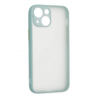 Mey İthalat®  iPhone 15 Plus Kılıf Montreal Silikon Kapak - Açık Yeşil