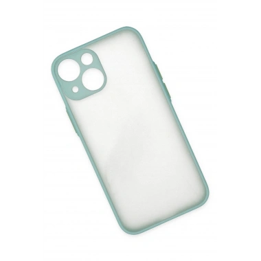 Mey İthalat®  iPhone 15 Plus Kılıf Montreal Silikon Kapak - Açık Yeşil