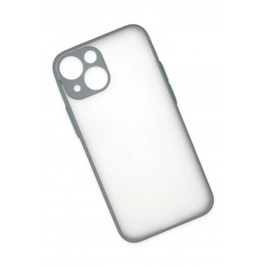 Mey İthalat®  iPhone 15 Plus Kılıf Montreal Silikon Kapak - Gri