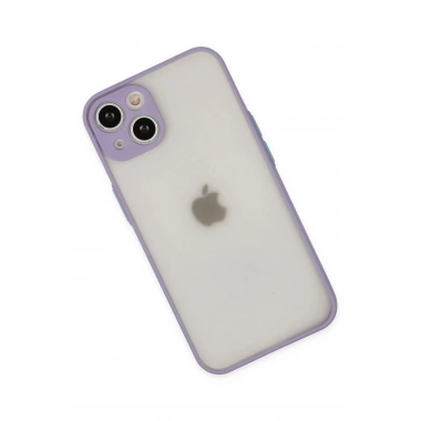 Mey İthalat®  iPhone 15 Plus Kılıf Montreal Silikon Kapak - Mor