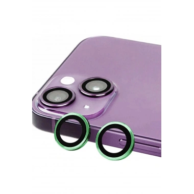 Mey İthalat® iPhone 15 Plus Raze Metal Kamera Lens - Yeşil