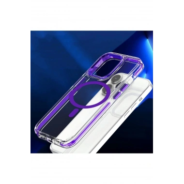 Mey İthalat® iPhone 15 Pro Bella Magsafe Kapak - Mavi