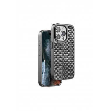 Mey İthalat®  iPhone 15 Pro Brand Kapak - Gümüş