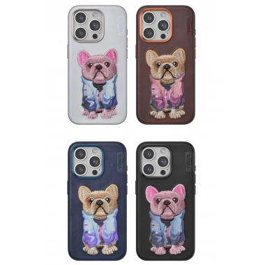 Mey İthalat®  iPhone 15 Pro Cute Desenli Kapak - Siyah