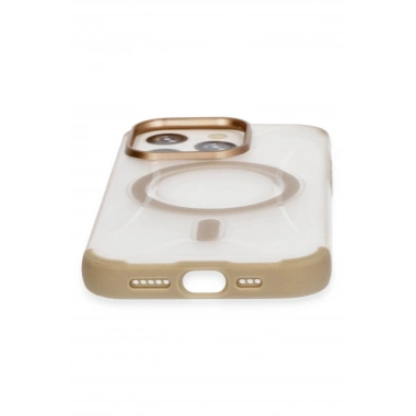 Mey İthalat®  iPhone 15 Pro Hilton Magsafe Kapak - Gold