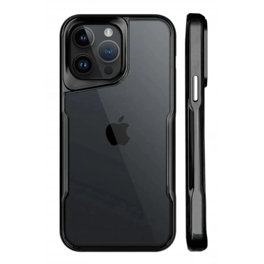 Mey İthalat®  iPhone 15 Pro Kılıf Boyi Silikon Kapak - Siyah