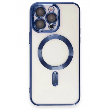 Mey İthalat®  iPhone 15 Pro Kılıf Kross Magneticsafe Kapak - Lacivert