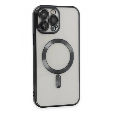 Mey İthalat®  iPhone 15 Pro Kılıf Kross Magneticsafe Kapak - Siyah