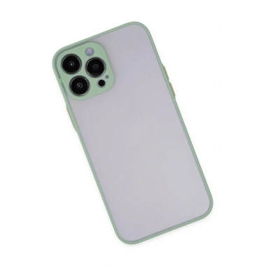 Mey İthalat®  iPhone 15 Pro Kılıf Montreal Silikon Kapak - Açık Yeşil