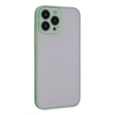 Mey İthalat®  iPhone 15 Pro Kılıf Montreal Silikon Kapak - Açık Yeşil