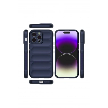 Mey İthalat®  iPhone 15 Pro Kılıf Optimum Silikon - Lacivert
