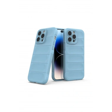 Mey İthalat®  iPhone 15 Pro Kılıf Optimum Silikon - Sky Blue