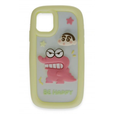Mey İthalat®  iPhone 15 Pro Kılıf Poky Karakter Silikon Kapak - Desen 4