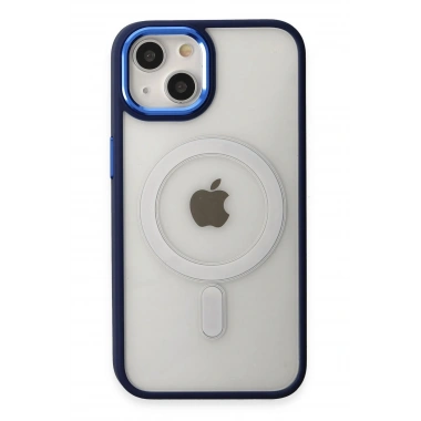 Mey İthalat® iPhone 15 Pro Kılıf Room Magneticsafe Silikon - Lacivert