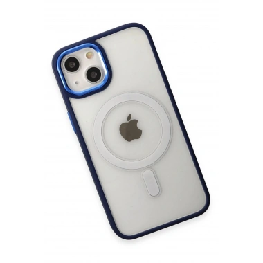 Mey İthalat® iPhone 15 Pro Kılıf Room Magneticsafe Silikon - Lacivert