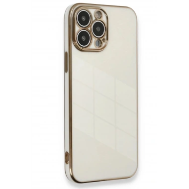Mey İthalat®  iPhone 15 Pro Kılıf Volet Silikon - Beyaz