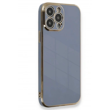 Mey İthalat®  iPhone 15 Pro Kılıf Volet Silikon - Mavi