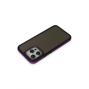 Mey İthalat®  iPhone 15 Pro Max Harvel Kapak - Derin Mor