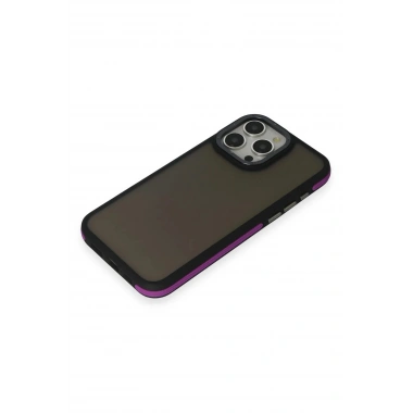 Mey İthalat®  iPhone 15 Pro Max Harvel Kapak - Derin Mor