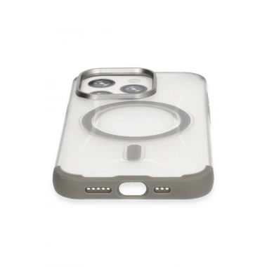 Mey İthalat®  iPhone 15 Pro Max Hilton Magsafe Kapak - Titan Gri