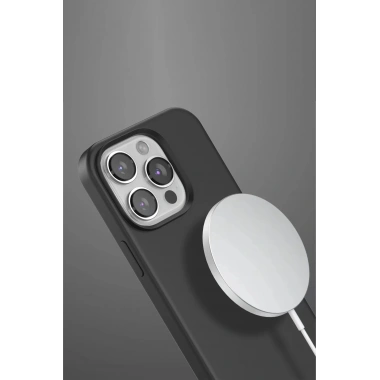 Mey İthalat®  iPhone 15 Pro Max Home Magsafe Kapak - Titan Gri
