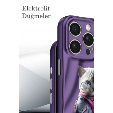 Mey İthalat® iPhone 15 Pro Max Kılıf Crew Desenli Kapak - Galata Kulesi