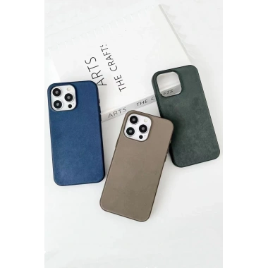 Mey İthalat®  iPhone 15 Pro Max Kılıf Karen Magsafe Kapak - Lacivert