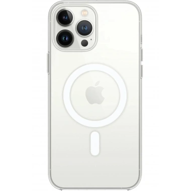 Mey İthalat®  iPhone 15 Pro Max Kılıf Magneticsafe Şeffaf Silikon - Şeffaf