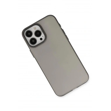 Mey İthalat®  iPhone 15 Pro Max Kılıf Modos Metal Kapak - Siyah