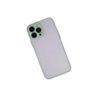 Mey İthalat®  iPhone 15 Pro Max Kılıf Montreal Silikon Kapak - Açık Yeşil