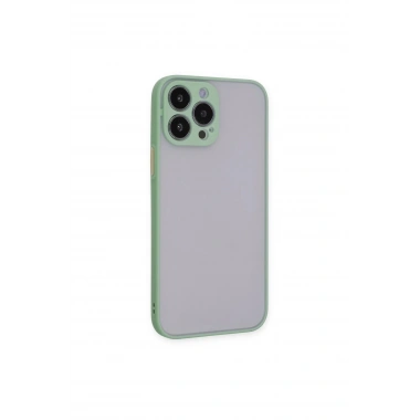 Mey İthalat®  iPhone 15 Pro Max Kılıf Montreal Silikon Kapak - Açık Yeşil